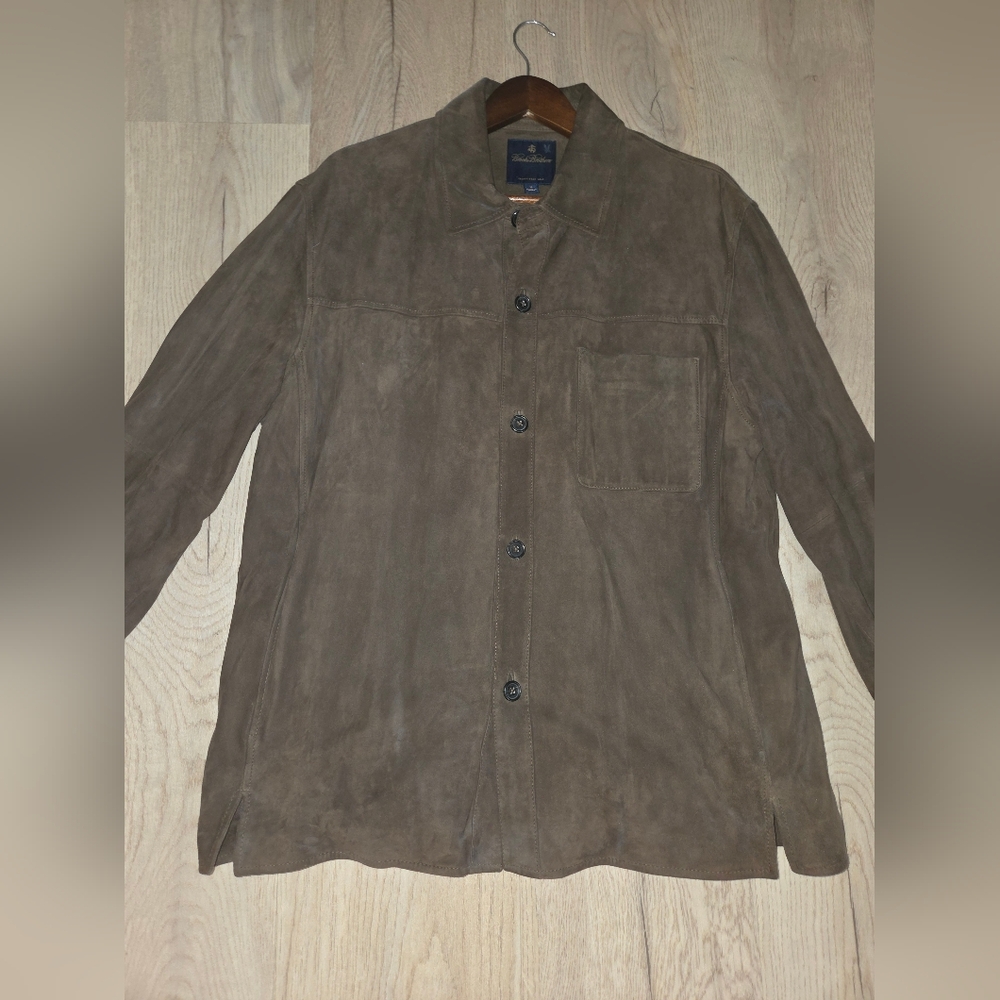 Brooks Brothers suede button up